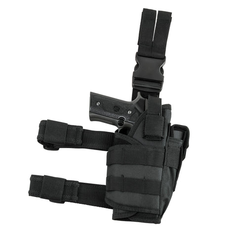 Adjustable Drop Leg Tactical Holster - Black