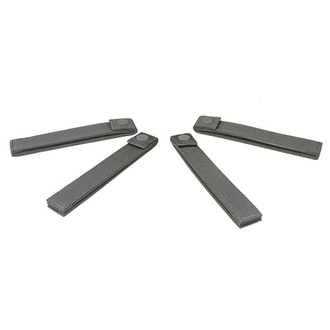 6" MOLLE Strap Pack of 4 - Gray