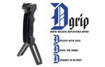D Grip® with Ambi. Quick Release Deployable Bipod, Black