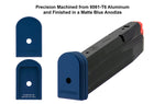 +0 Base Pad, CZ P07/P10C, Matte Blue Aluminum