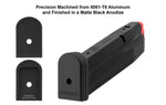 +0 Base Pad, CZ P07/P10C, Matte Black Aluminum