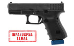 +0 Base Pad, Glock Small Frame 9mm .40 .357, Matte Blue Aluminum