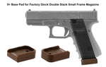 +0 Base Pad, Glock Small Frame 9mm .40 .357, Matte Bronze Aluminum