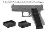 +0 Base Pad, Glock Small Frame 9mm .40 .357, Matte Black Aluminum