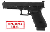 +0 Base Pad, Glock 10mm .45 ACP Large Frame, Matte Black Aluminum