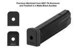 +0 Base Pad, HK VP9/P30 9/40, Matte Black Aluminum