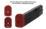+0 Base Pad, SIG P320 9/40, Matte Red Aluminum