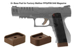 +0 Base Pad, Walther PPQ 9/40, Matte Bronze Aluminum