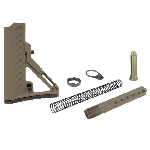 AR15 Ops Ready S2 Commercial-spec Stock Kit, FDE